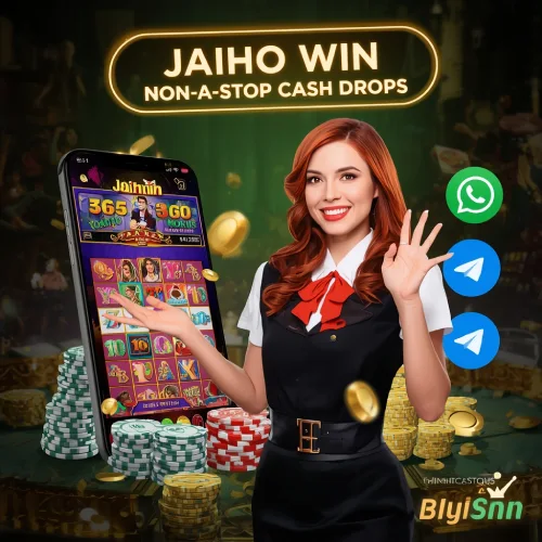 Jaiho Win entertainment platform hero image showing modern entertainment interface